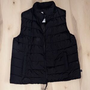 GAP Classic Black Quilted Vest worn 1x